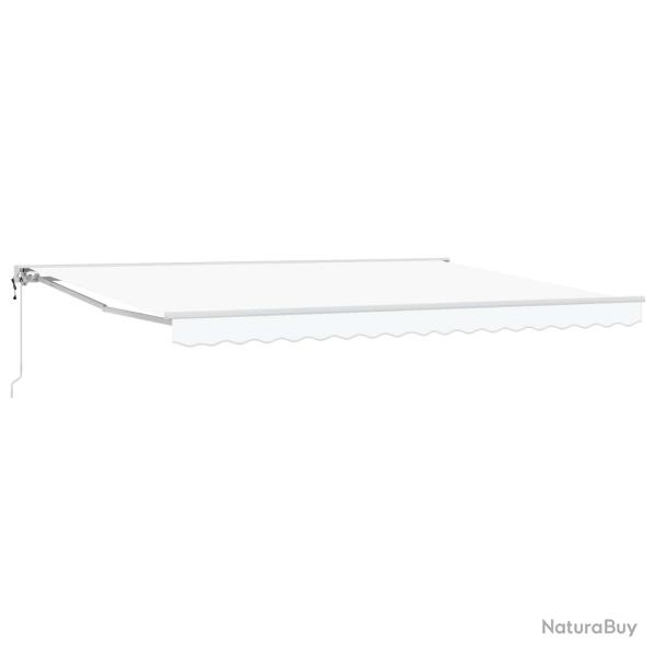 Auvent r�tractable �lectrique Blanc 4 � 3,5 m