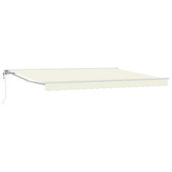 Auvent r&eacute;tractable &eacute;lectrique Cr&egrave;me 4,5 &times; 3,5 m