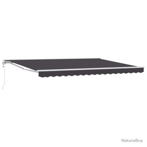 Auvent r�tractable �lectrique Anthracite 5 x 3 m