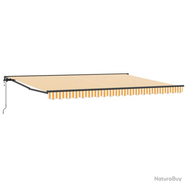 Auvent r�tractable �lectrique Jaune, Blanc, Anthracite 4 x 2 m