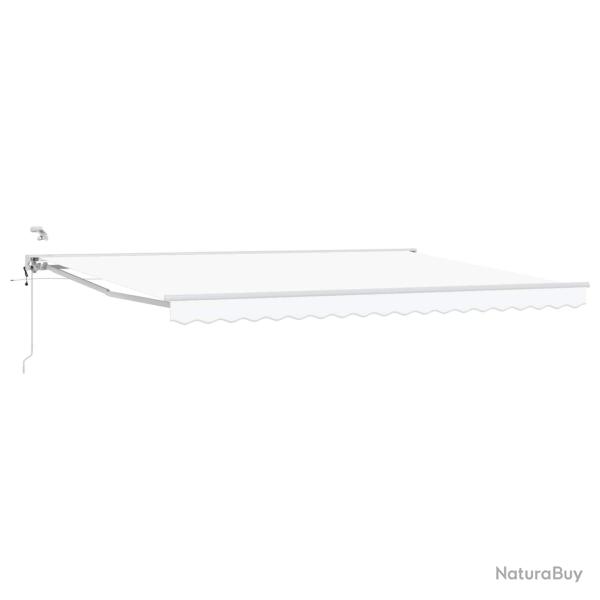 Auvent r�tractable �lectrique Blanc 5 � 3,5 m