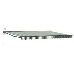 Auvent r&eacute;tractable &eacute;lectrique Vert, Blanc, Anthracite 4 &times; 3,5 m