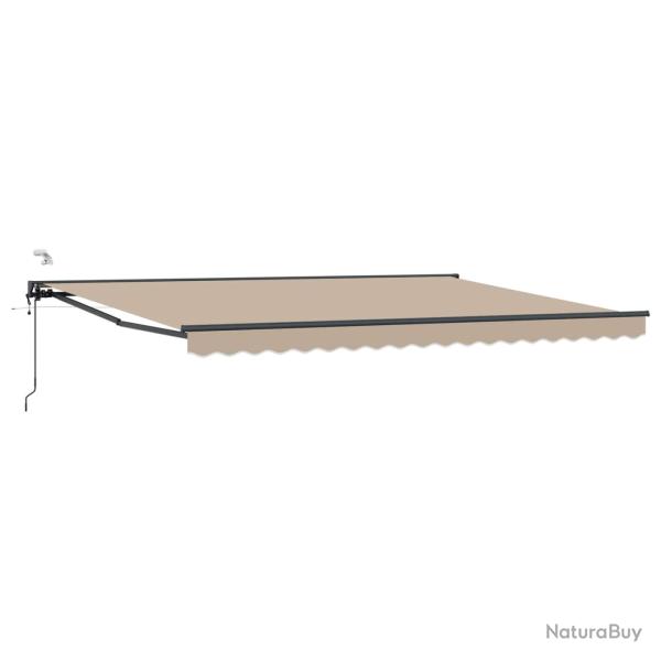Auvent r�tractable �lectrique Beige et Anthracite 4,5 � 3 m
