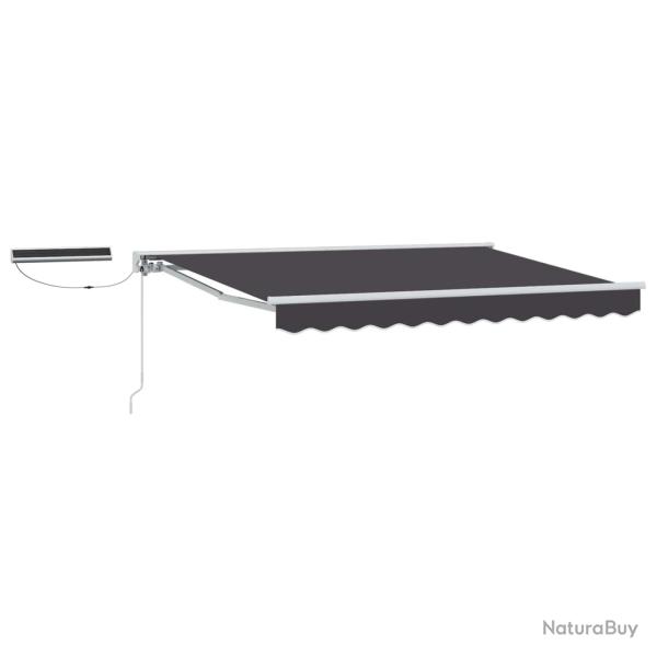 Auvent r�tractable �lectrique Blanc et anthracite 2,5 x 2 m