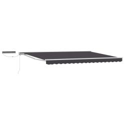 Auvent r&eacute;tractable &eacute;lectrique Blanc, Gris, Anthracite 4 &times; 3 m