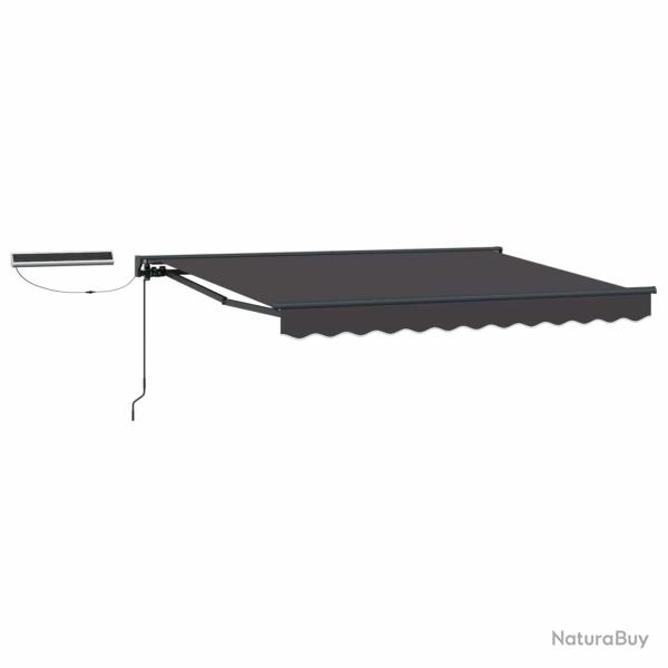 Auvent r�tractable �lectrique Anthracite et gris 3,5 x 2,5 m