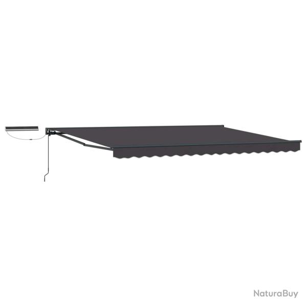 Auvent r�tractable �lectrique Anthracite et gris 4,5 � 3 m