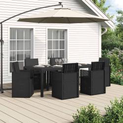 Ensemble de salle &agrave; manger pour 7 pcs Anthracite PP
