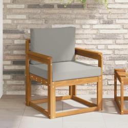 Canap&eacute; d'ext&eacute;rieur Bois d'acacia massif et polyester