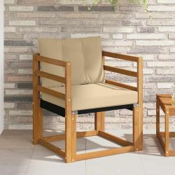 Canap&eacute; d'ext&eacute;rieur en bois d'acacia massif naturel, pour la terrasse