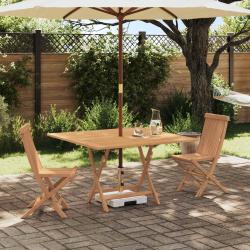 Ensemble bistro de 3 pcs Marron Teck massif