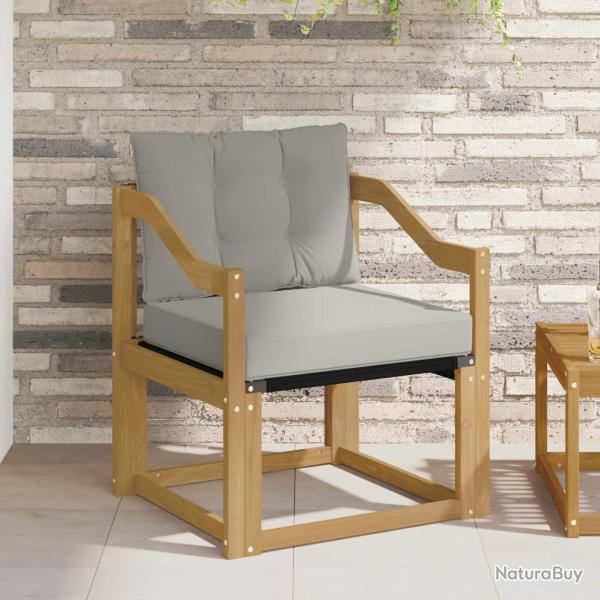 Canap� d'ext�rieur Bois d'Acacia Massif Blanc et gris clair