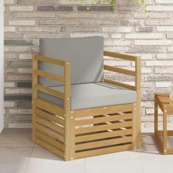 Canap&eacute; d'ext&eacute;rieur Polyester Blanc et gris clair
