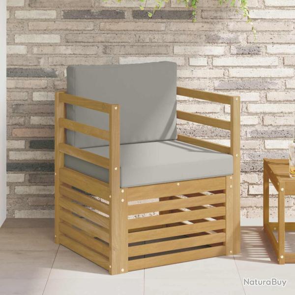 Canap� d'ext�rieur Polyester Blanc et gris clair