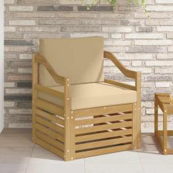 Canap&eacute; d'ext&eacute;rieur Polyester Blanc et beige