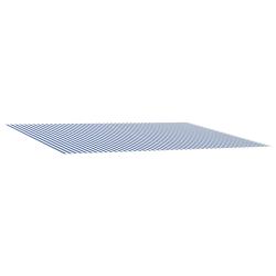 Toile de rechange pour auvent Bleu et Blanc 400 x 200 cm