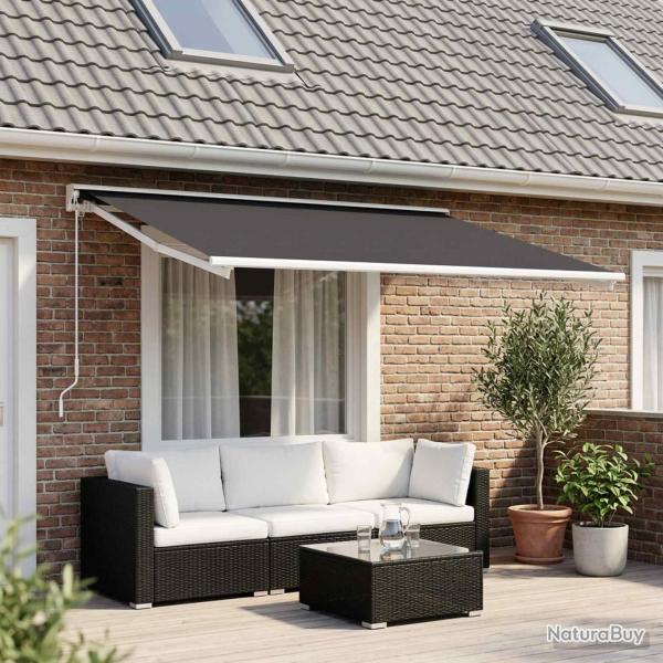 Toile de rechange pour auvent Anthracite 400 � 350 cm Polyester