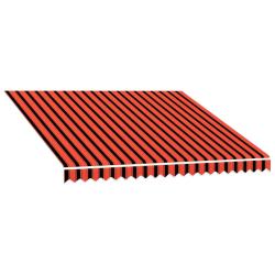 Toile de rechange pour auvent Orange et marron 300 x 250 cm