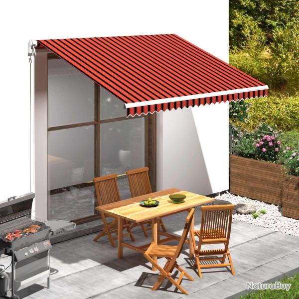 Toile de rechange pour auvent Orange et marron 350 x 250 cm