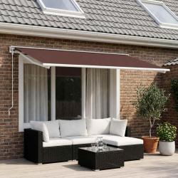 Toile de rechange pour auvent en polyester marron, pour la terrasse, 400 &times; 300 cm