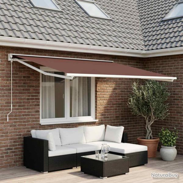 Toile de rechange pour auvent Marron 500 � 350 cm Polyester