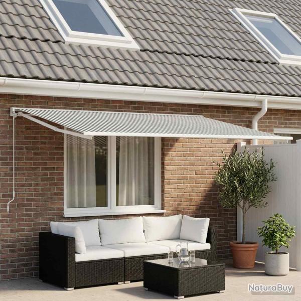 Toile de rechange pour auvent Anthracite et blanc 250 x 200 cm