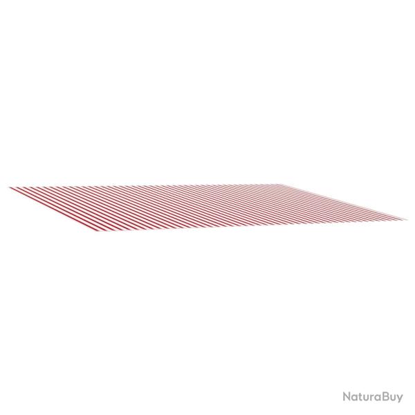 Toile de rechange pour auvent Rouge et Blanc 500 � 300 cm