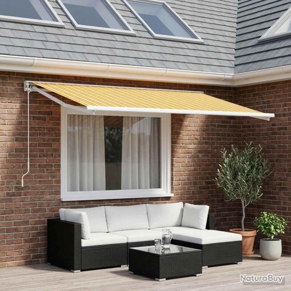 Toile de rechange pour auvent Orange et Noir 250 x 200 cm