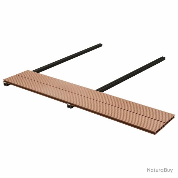 Planche de terrasse 40 pcs Marron WPC