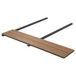 Planche de terrasse 56 pcs Teck WPC