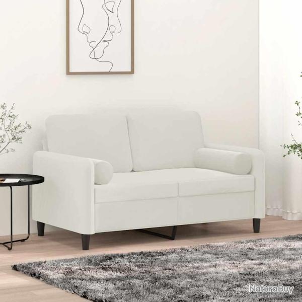 Coussins d�coratifs lot de 2 Cr�me �15x50 cm Velours