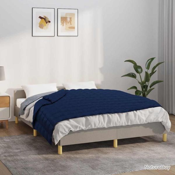 Couverture lest�e Bleu 120x180 cm 9 kg Tissu