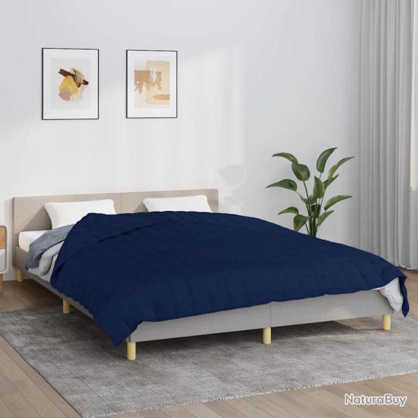 Couverture lest�e Bleu 200x200 cm 9 kg Tissu