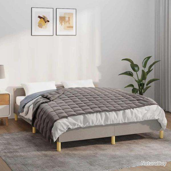 Couverture lest�e Gris 138x200 cm 6 kg Tissu