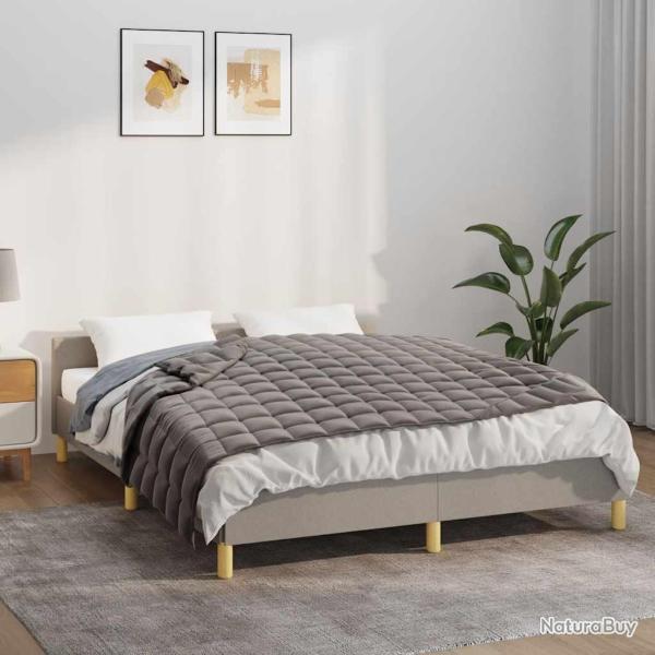 Couverture lest�e Gris 150x200 cm 7 kg Tissu