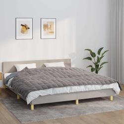 Couverture lest&eacute;e Gris 155x220 cm 7 kg Tissu