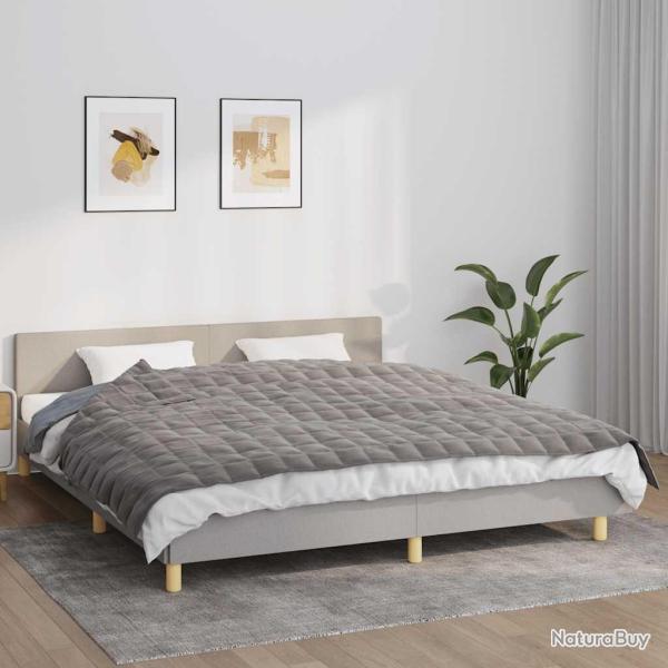 Couverture lest�e Gris 155x220 cm 11 kg Tissu