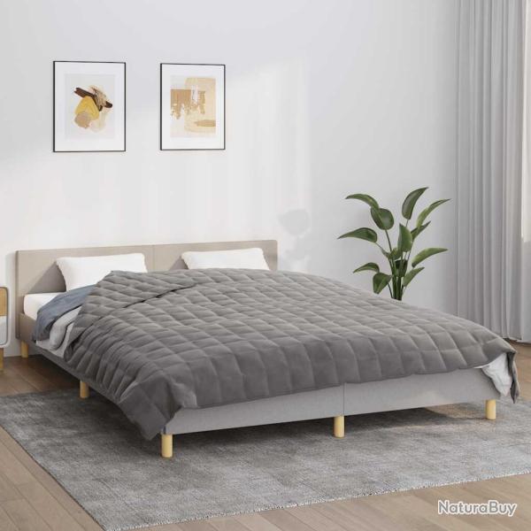 Couverture lest�e Gris 200x200 cm 9 kg Tissu