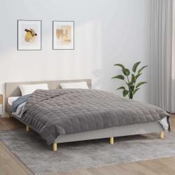 Couverture lest&eacute;e Gris 200x225 cm 9 kg Tissu