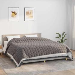Couverture lest&eacute;e Gris 220x260 cm 15 kg Tissu