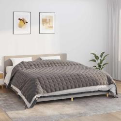 Couverture lest&eacute;e Gris 235x290 cm 15 kg Tissu