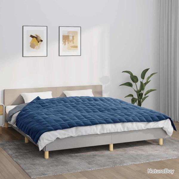 Couverture lest�e Bleu 155x220 cm 7 kg Tissu