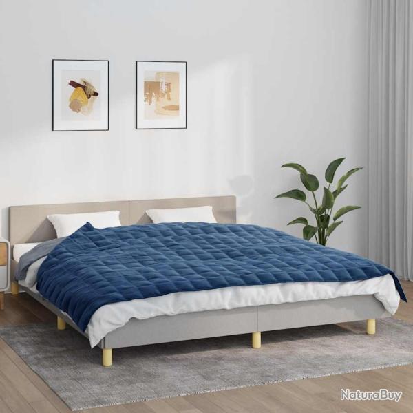 Couverture lest�e Bleu 155x220 cm 11 kg Tissu