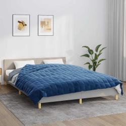 Couverture lest&eacute;e Bleu 200x225 cm 13 kg Tissu