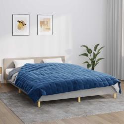 Couverture lest&eacute;e Bleu 220x235 cm 11 kg Tissu