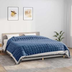 Couverture lest&eacute;e Bleu 235x290 cm 11 kg Tissu