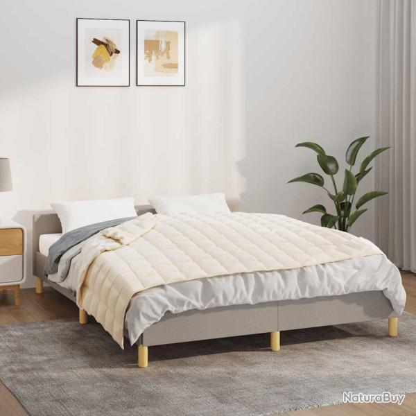 Couverture lest�e Cr�me clair 120x180 cm 9 kg Tissu