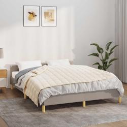 Couverture lest&eacute;e Cr&egrave;me clair 138x200 cm 6 kg Tissu