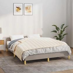 Couverture lest&eacute;e Cr&egrave;me clair 138x200 cm 10 kg Tissu