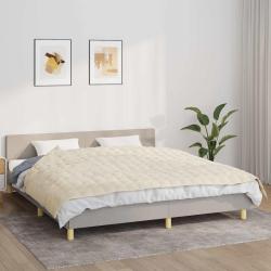 Couverture lest&eacute;e Cr&egrave;me clair 155x220 cm 7 kg Tissu